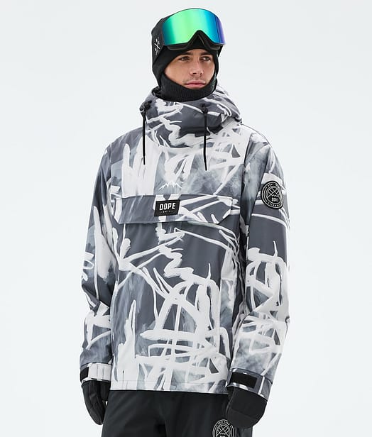 Dope Blizzard Snowboardjacke Herren Scribble Black