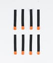 Utilities 8pc Rips Tape Zip Puller Ersatzteile Herren Black/Orange Tip