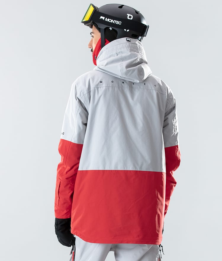 Montec Fawk 2020 Skijacke Herren Light Grey/Red, Bild 6 von 9