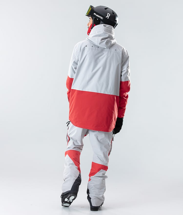 Montec Fawk 2020 Skijacke Herren Light Grey/Red, Bild 9 von 9