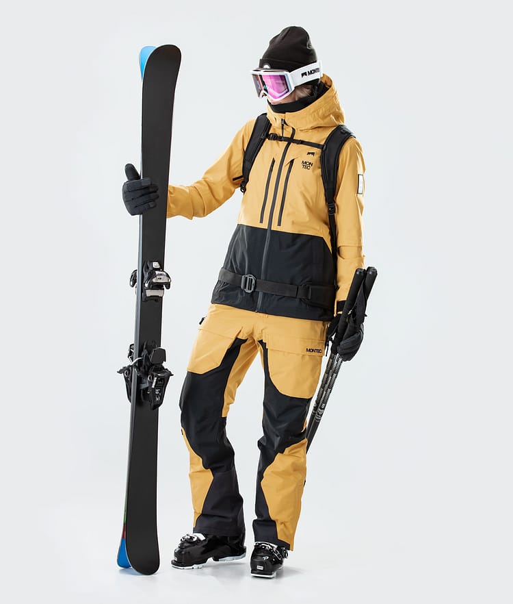 Montec Moss W 2020 Skijacke Damen Yellow/Black, Bild 6 von 8