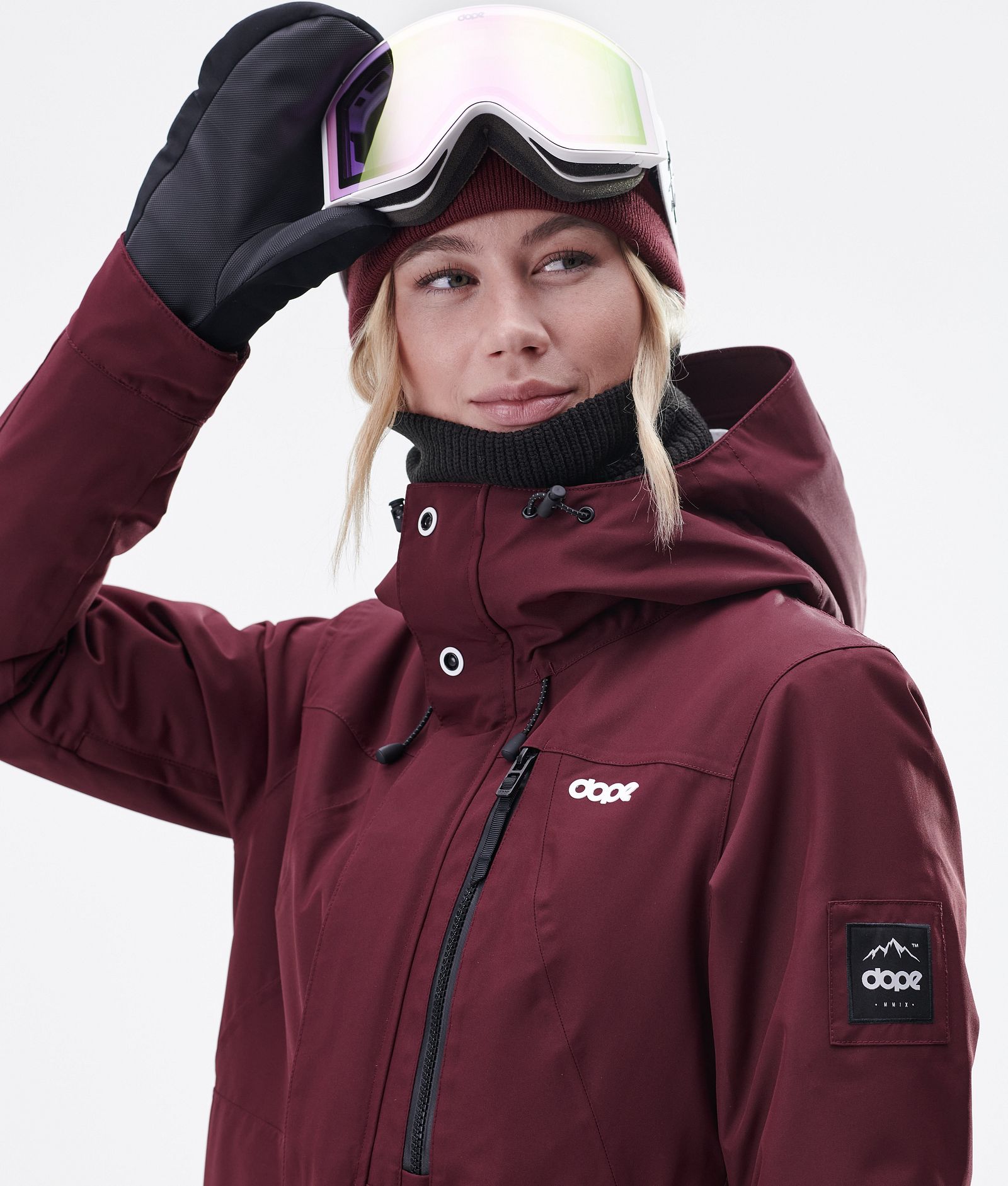 Dope Divine W Skijacke Damen Burgundy, Bild 3 von 9