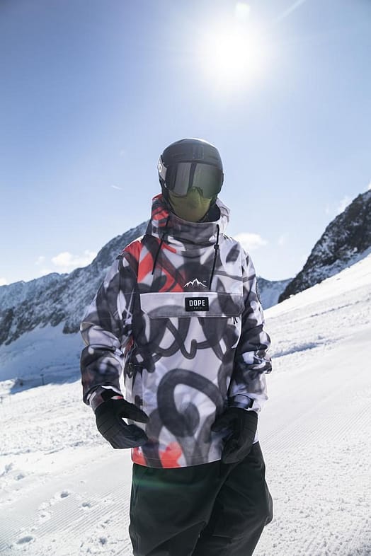 Kunde @simonlju in Dope Blizzard Snowboardjacke Herren Spray Black Red