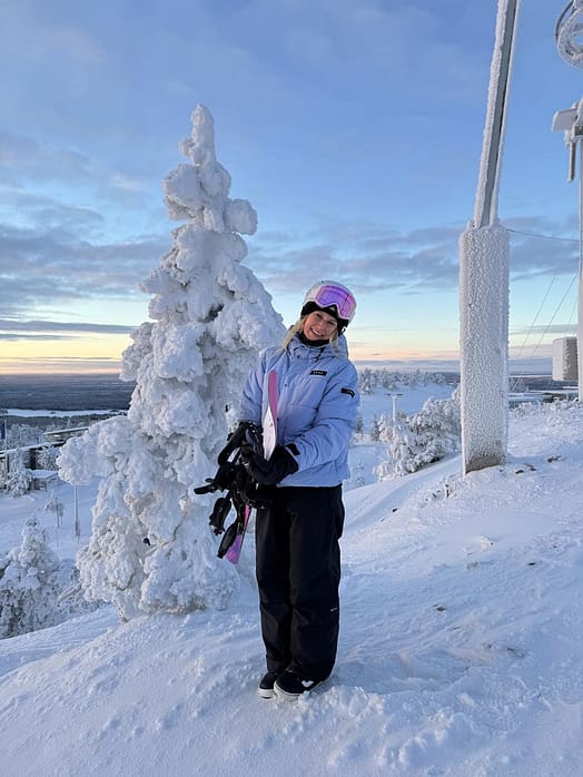 Kunde @Sannioksanen in Dope Puffer W Full Zip Snowboardjacke Damen Light Blue