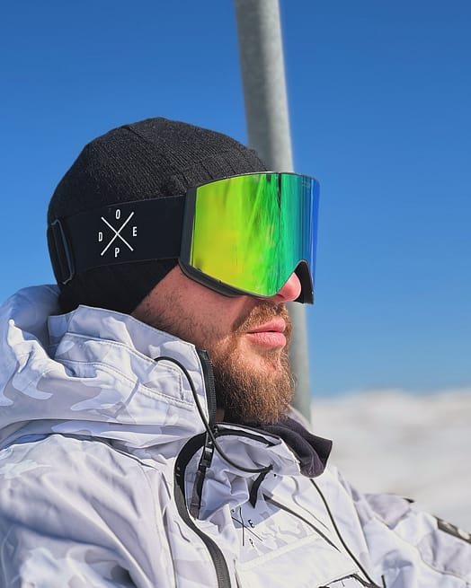 Kunde @ski.shredder in Dope Sight Skibrille Black/Green Mirror