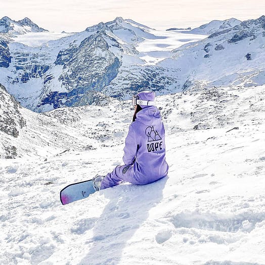 Kunde @nataliajanoszek in Dope Yeti W 2021 Snowboardjacke Damen Rise Faded Violet