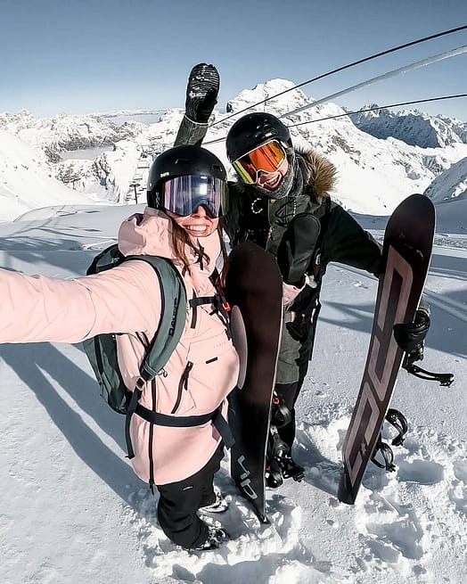 Kunde @skvikskvik in Dope Akin W Snowboardjacke Damen Soft Pink