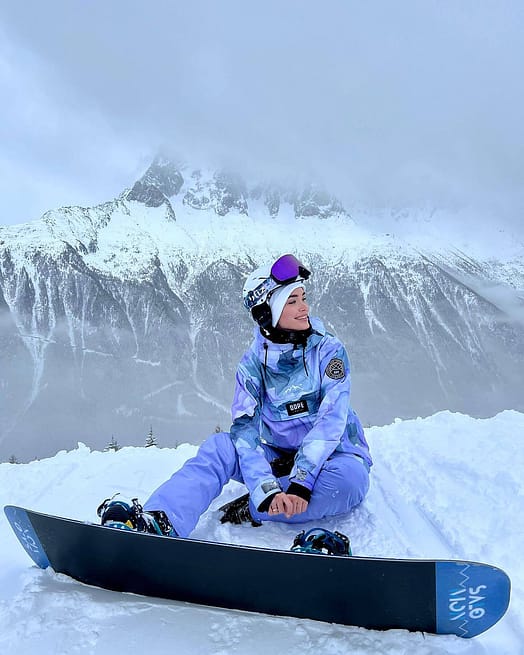 Kunde @miss_anastassie in Dope Blizzard W Snowboardjacke Damen Blot Violet