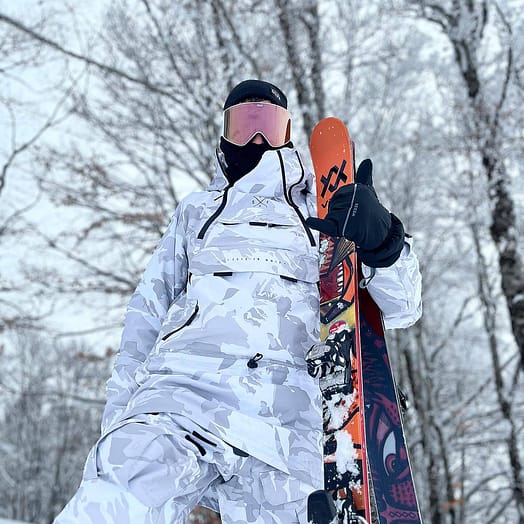 Kunde @gioele_mari in Dope Akin Snowboardjacke Herren Grey Camo