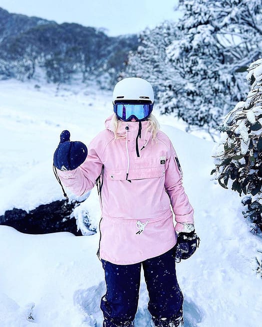 Kunde @veronicaoconnor_ in Dope Annok W Snowboardjacke Damen Soft Pink