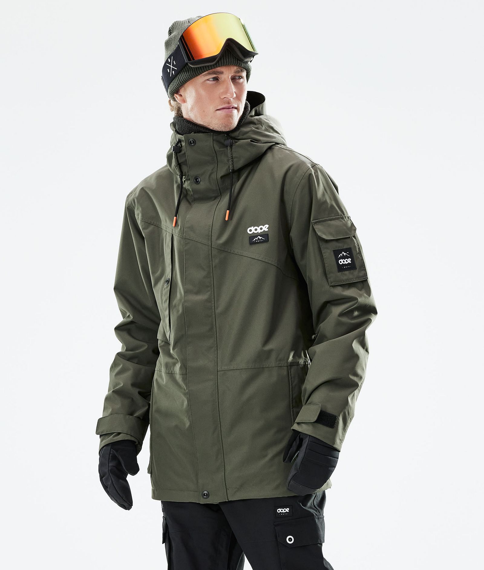 Dope Adept 2021 Snowboardjacke Herren Olive Green, Bild 1 von 11