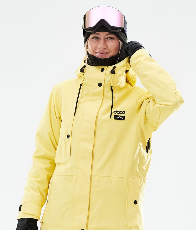 Dope Adept W 2021 Snowboardjacke Damen Faded Yellow, Bild 3 von 11