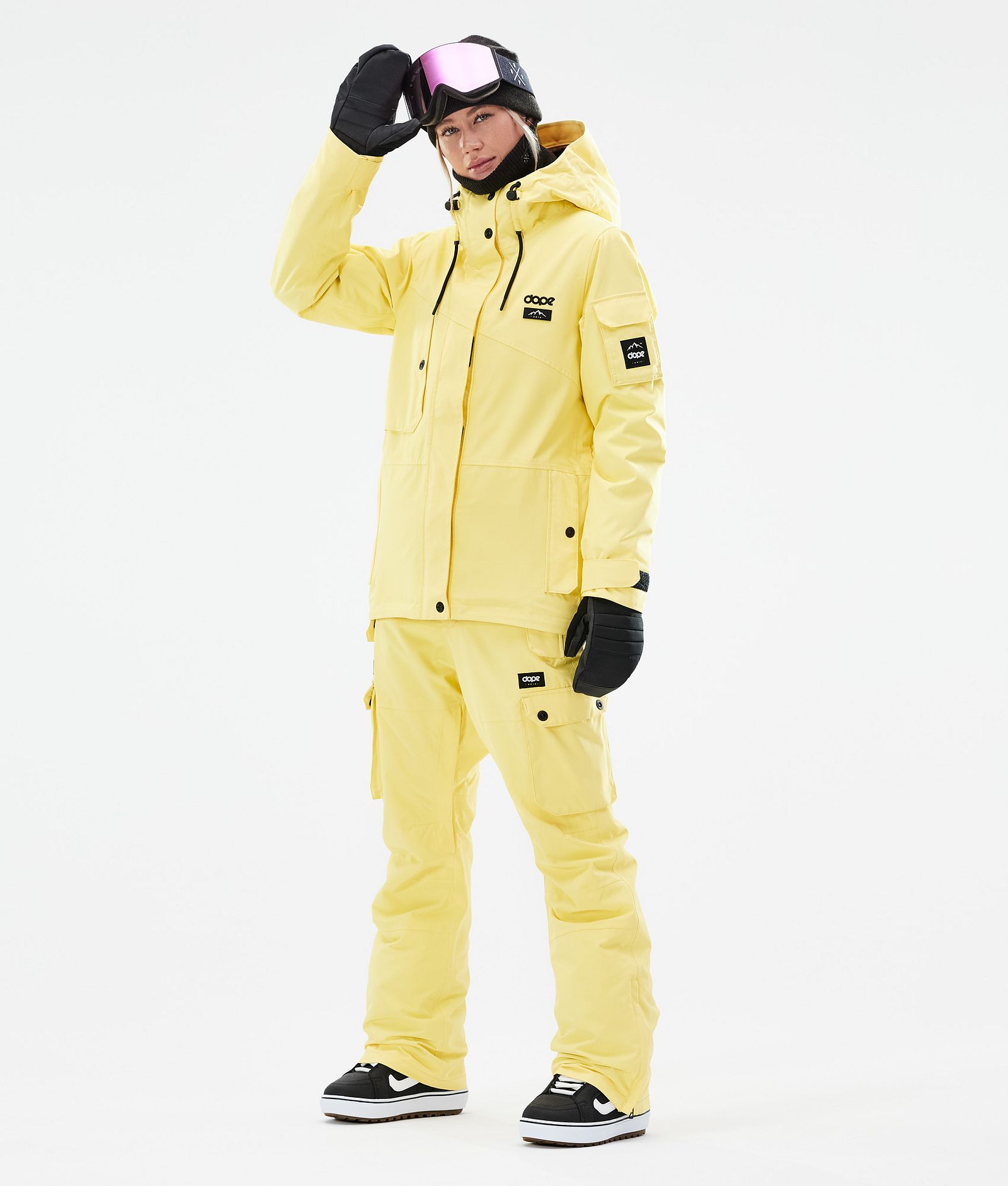 Dope Adept W 2021 Snowboardjacke Damen Faded Yellow, Bild 4 von 11