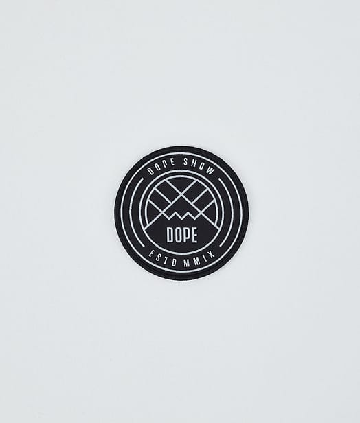 Dope Round Patch Dope Ersatzteile Black/White Logo