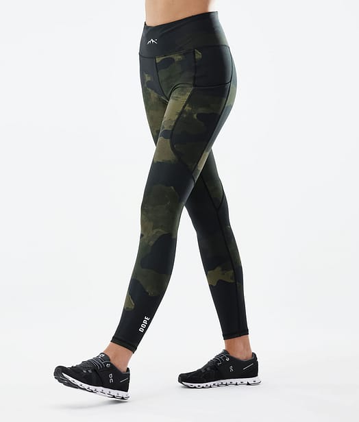 Dope Lofty Tech 22 Leggings Damen Green Camo