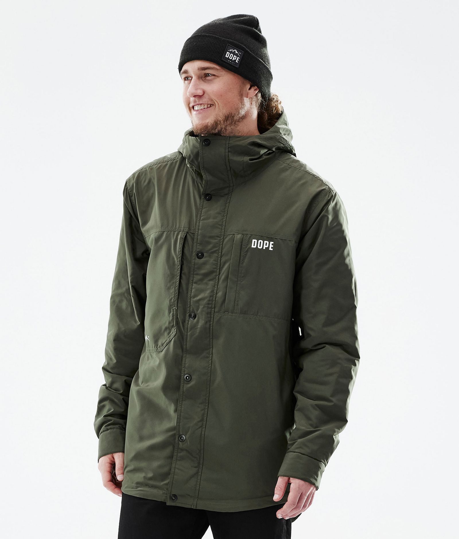 Dope Insulated Midlayer Outdoorjacke Herren Olive Green, Bild 1 von 12