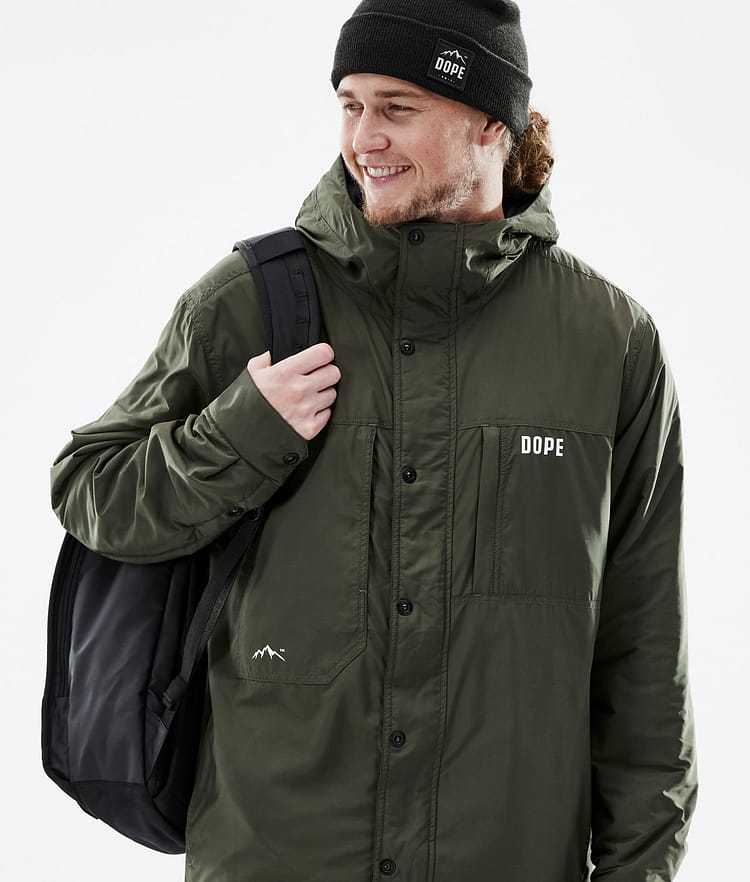 Dope Insulated Midlayer Outdoorjacke Herren Olive Green, Bild 2 von 12