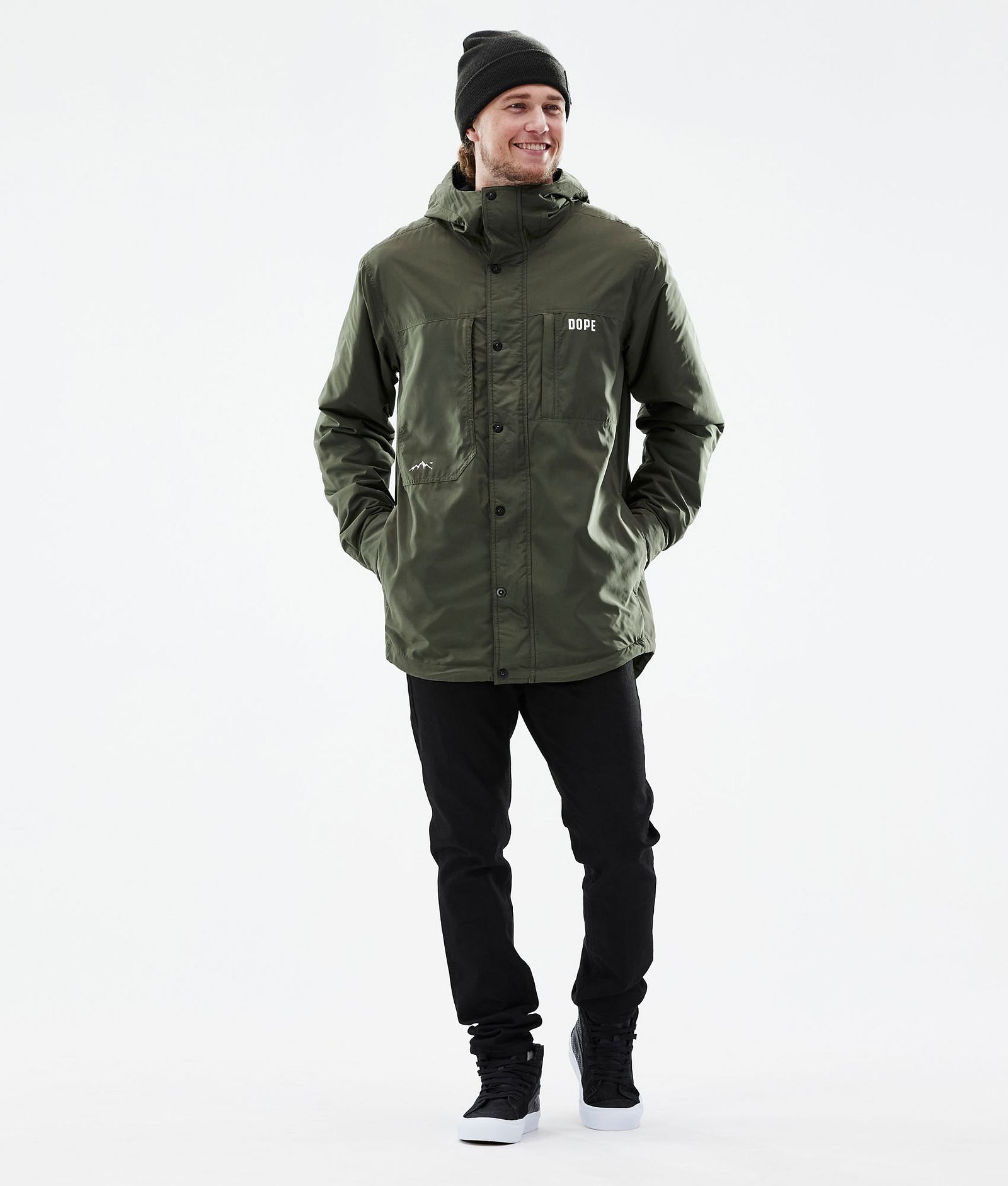 Dope Insulated Midlayer Outdoorjacke Herren Olive Green, Bild 4 von 12