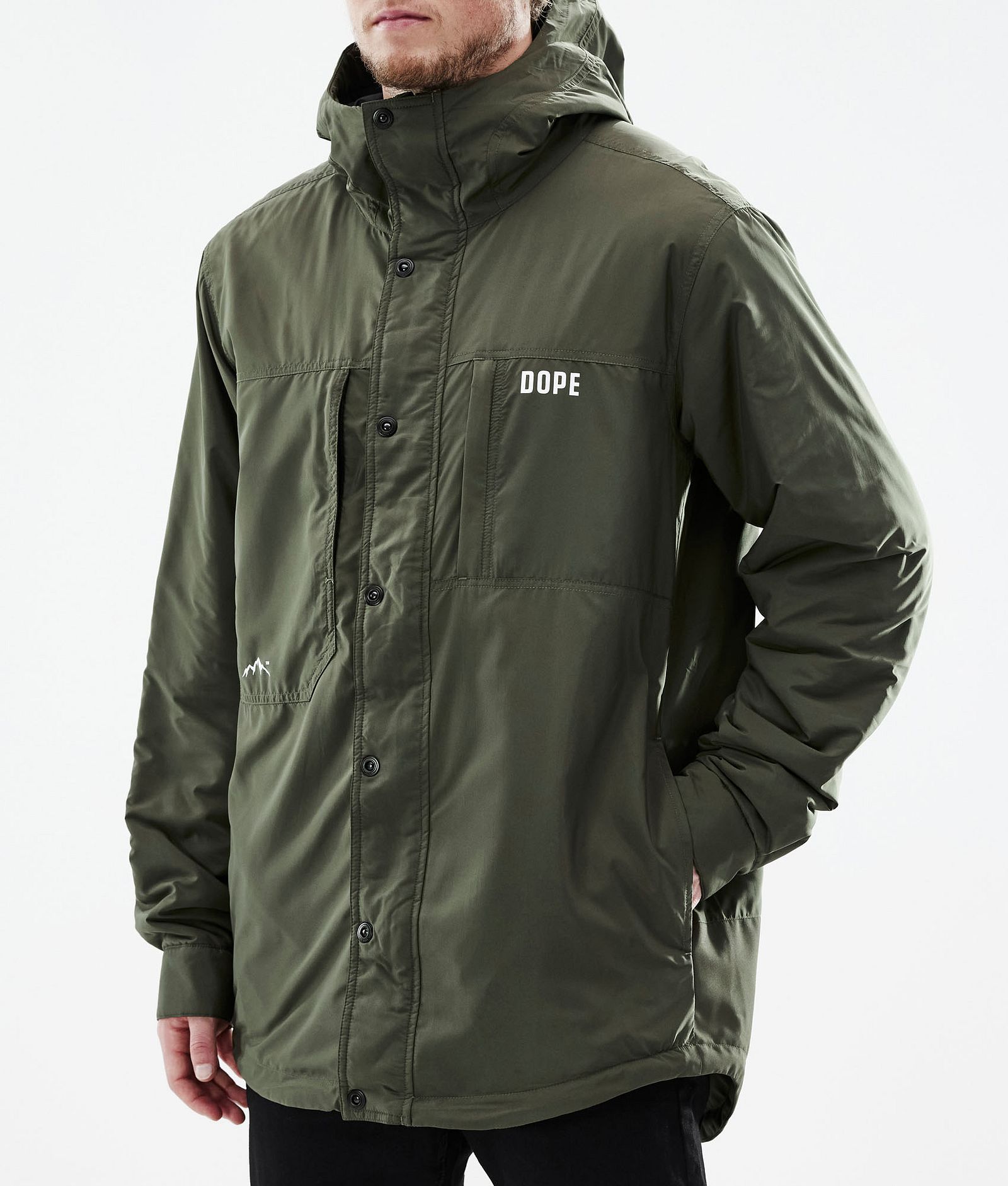 Dope Insulated Midlayer Outdoorjacke Herren Olive Green, Bild 9 von 12