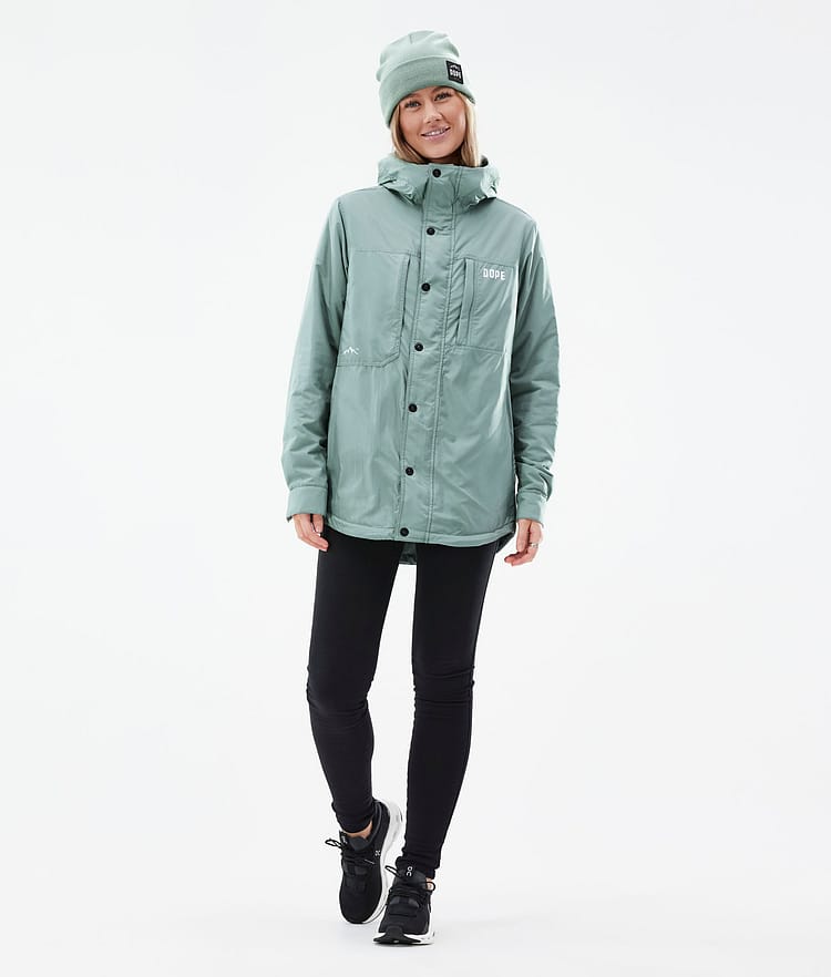 Dope Insulated W Midlayer Outdoorjacke Damen Faded Green, Bild 3 von 10