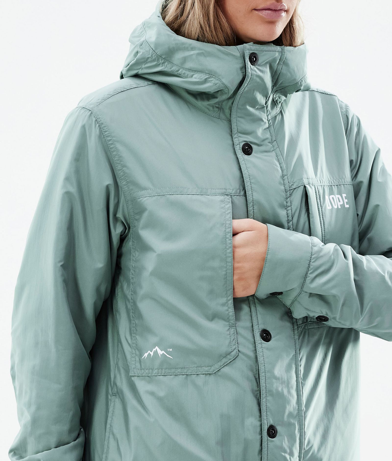 Dope Insulated W Midlayer Outdoorjacke Damen Faded Green, Bild 9 von 10