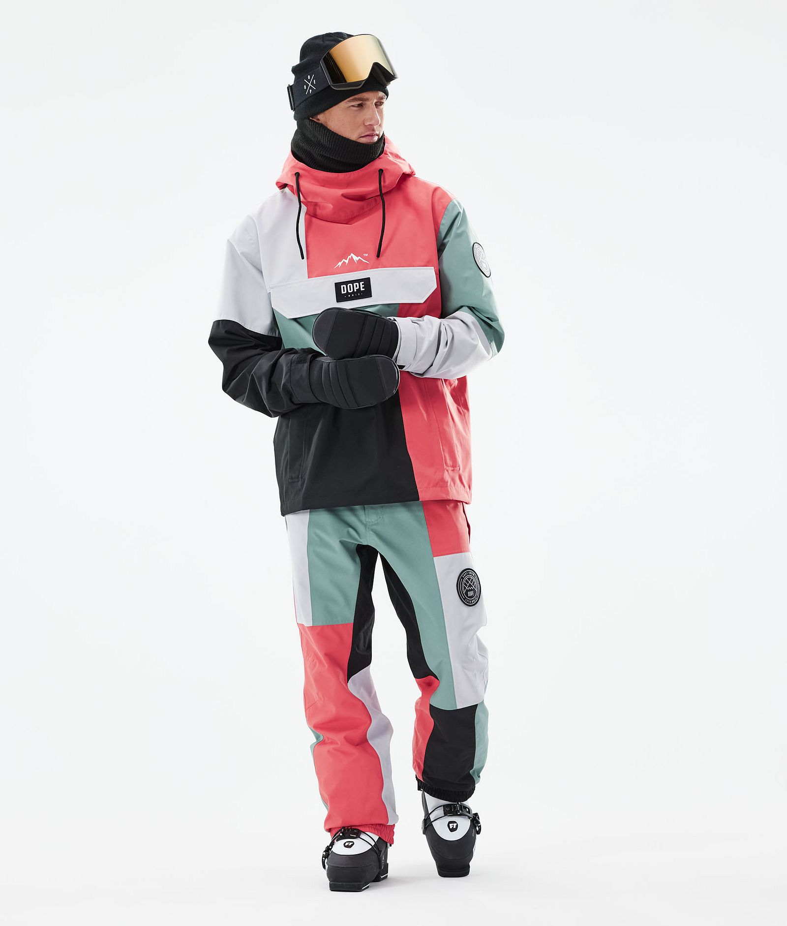 Dope Blizzard LE Skijacke Herren Limited Edition Patchwork Coral, Bild 4 von 10