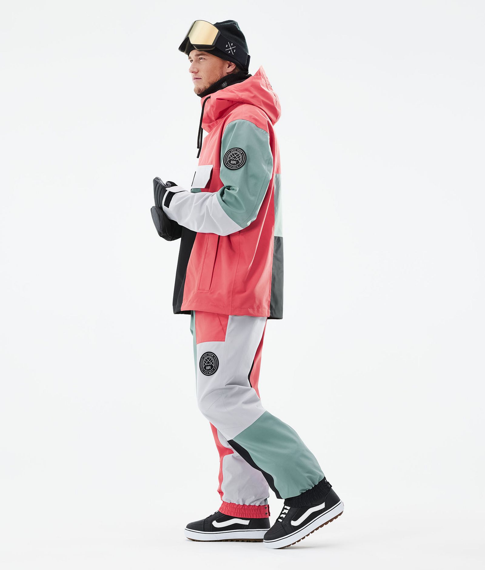 Dope Blizzard LE Snowboardjacke Herren Limited Edition Patchwork Coral, Bild 5 von 10