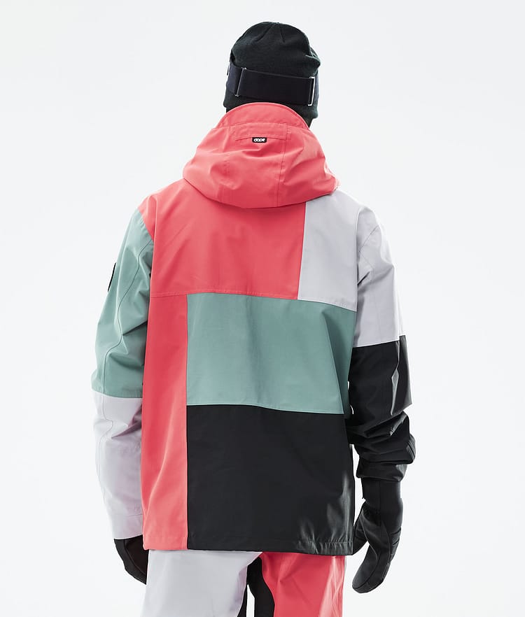 Dope Blizzard LE Skijacke Herren Limited Edition Patchwork Coral, Bild 8 von 10