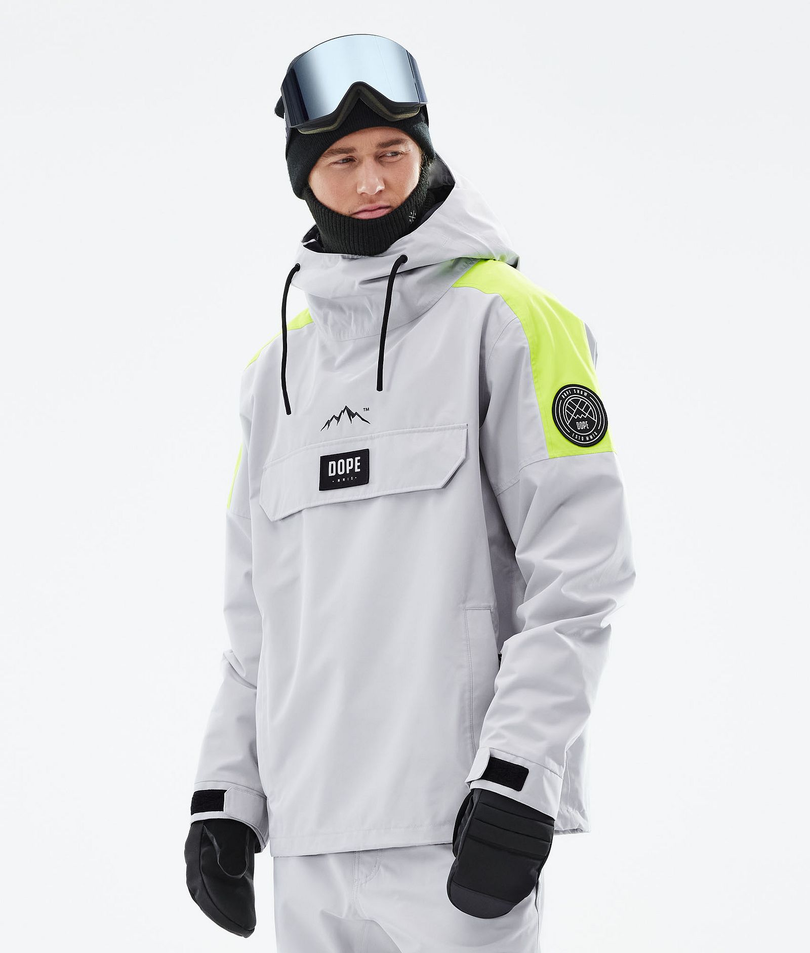 Dope Blizzard LE Snowboardjacke Herren Limited Edition Stripe Light Grey, Bild 1 von 9