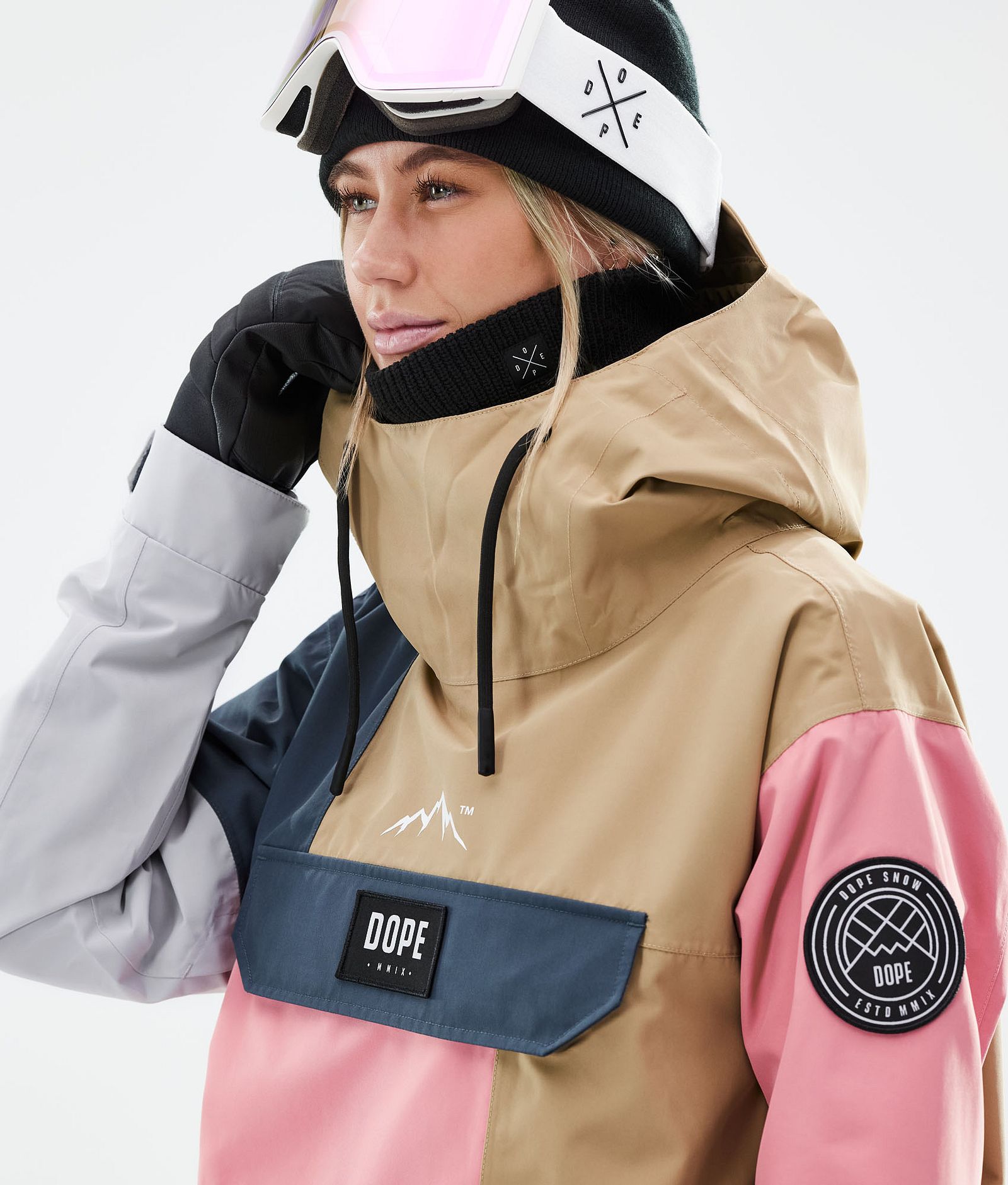 Dope Blizzard LE W Snowboardjacke Damen Limited Edition Patchwork Khaki, Bild 2 von 10