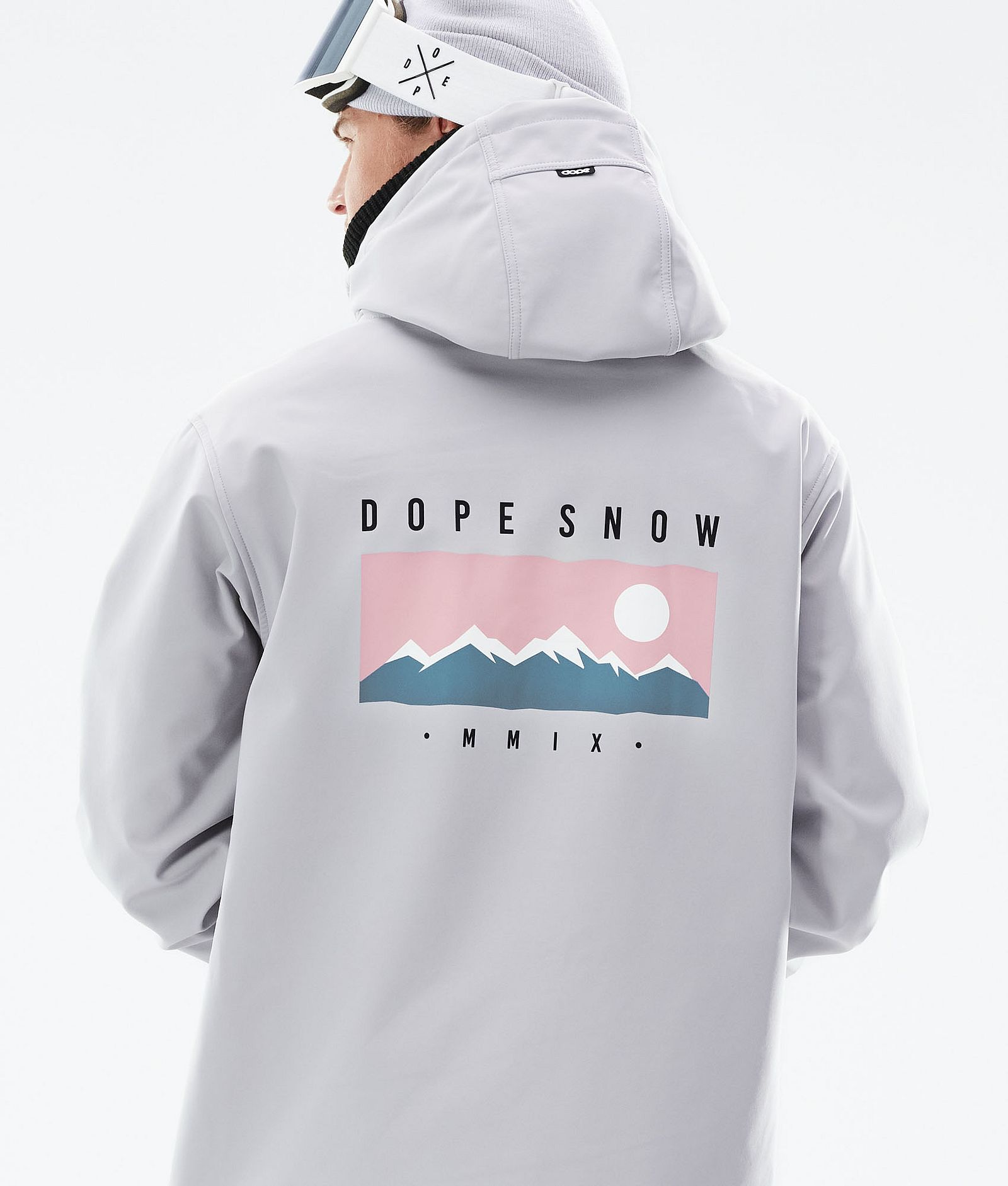 Dope Yeti 2021 Snowboardjacke Herren Range Light Grey, Bild 5 von 10