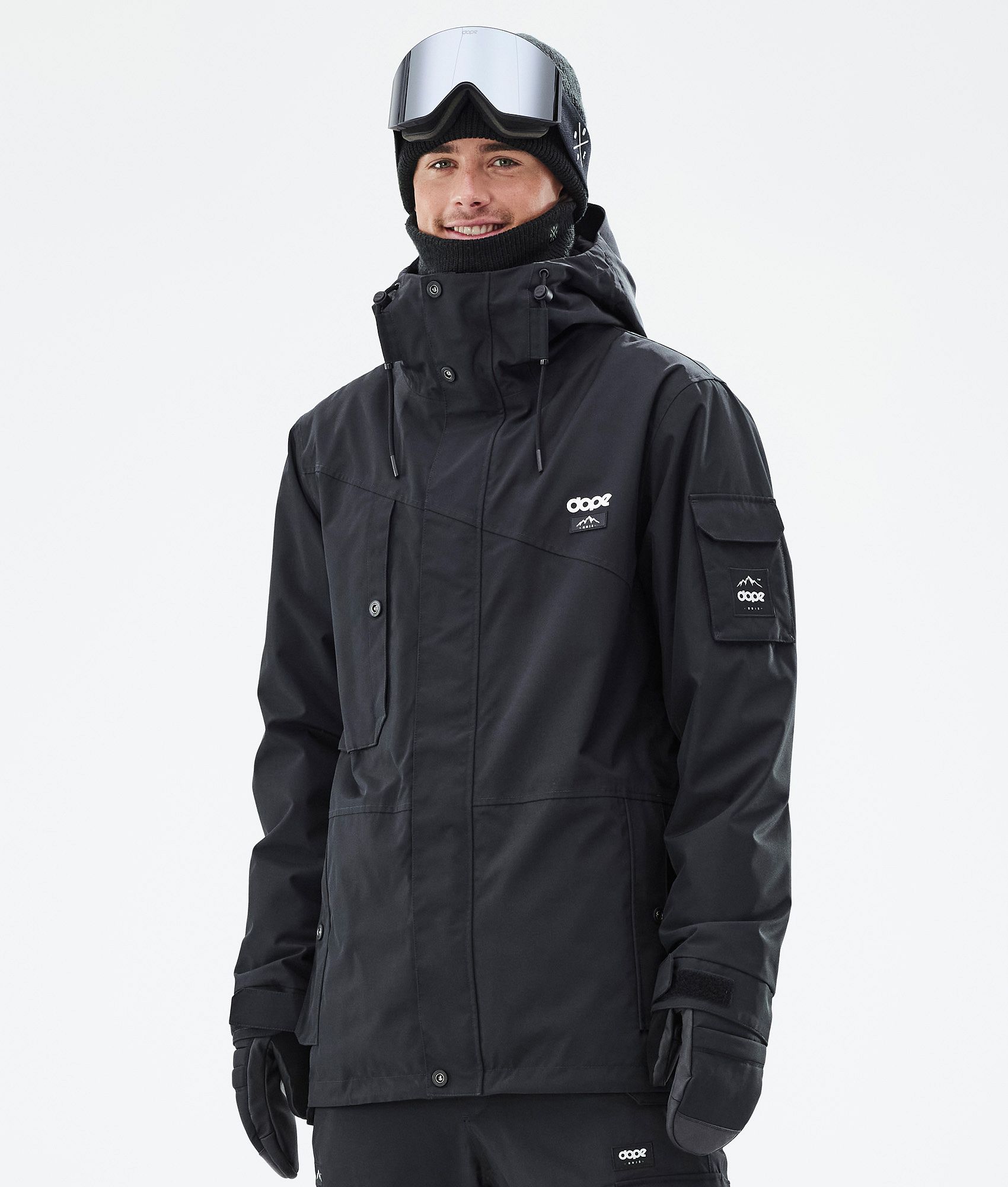 Black snowboard jacket mens on sale