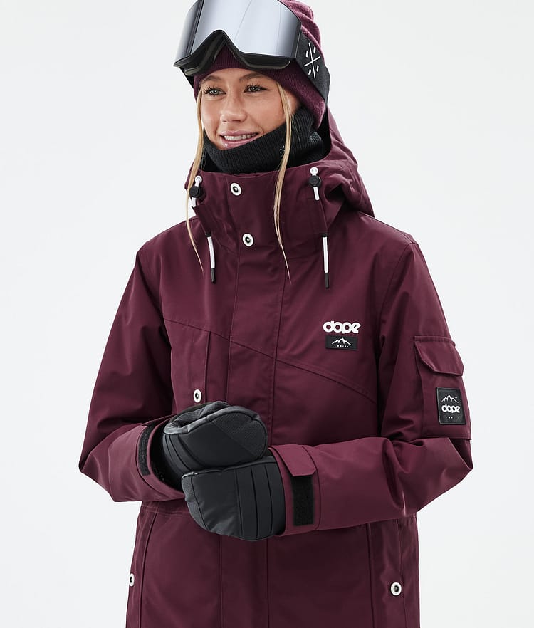 Dope Adept W Skijacke Damen Burgundy, Bild 2 von 10