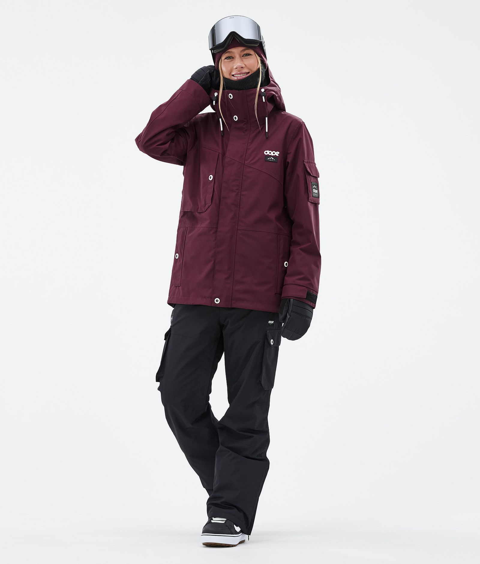 Dope Adept W Snowboardjacke Damen Burgundy, Bild 3 von 10