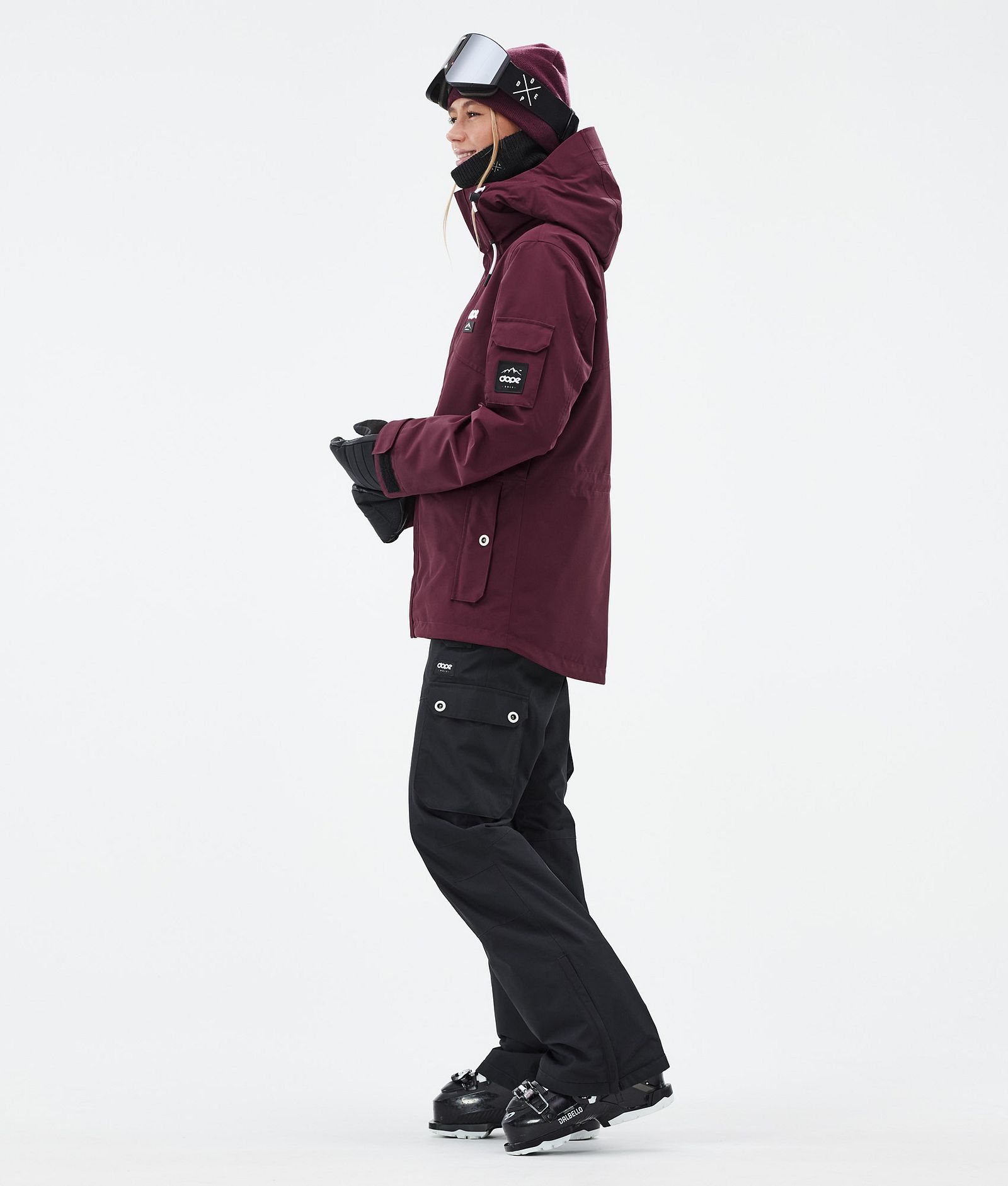 Dope Adept W Skijacke Damen Burgundy, Bild 4 von 10