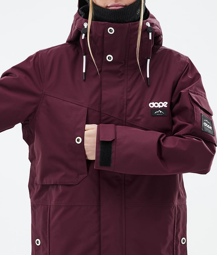 Dope Adept W Skijacke Damen Burgundy, Bild 9 von 10