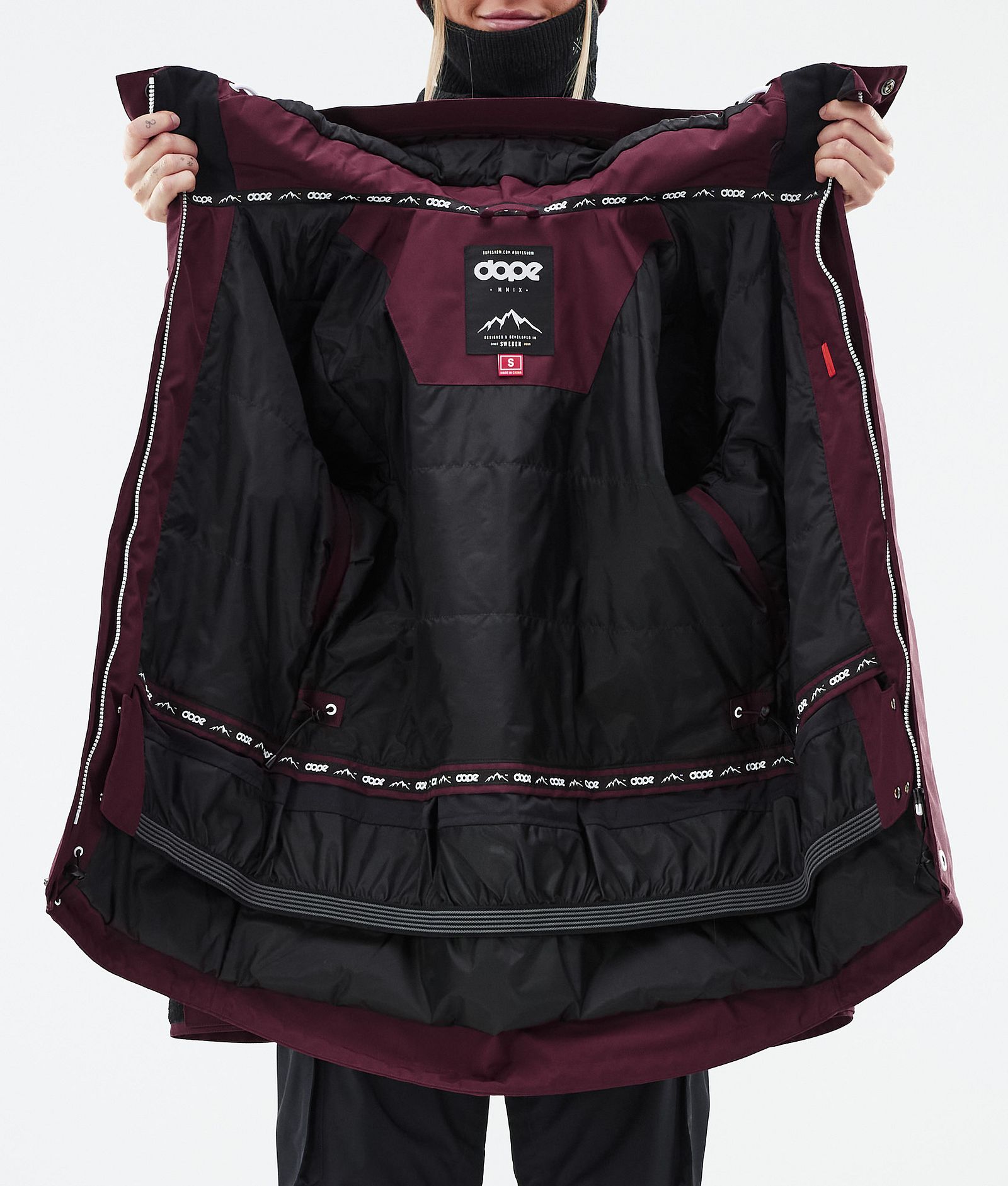 Dope Adept W Skijacke Damen Burgundy, Bild 10 von 10