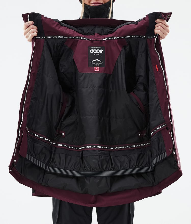 Dope Adept W Snowboardjacke Damen Burgundy, Bild 10 von 10