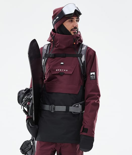 Montec Doom Snowboardjacke Herren Burgundy/Black