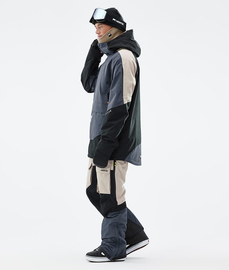 Montec Apex Snowboardjacke Herren Metal Blue/Black/Sand, Bild 4 von 10