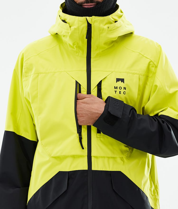 Montec Arch Skijacke Herren Bright Yellow/Black, Bild 9 von 10