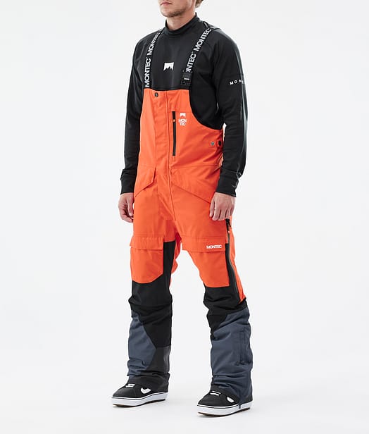 Montec Fawk Snowboardhose Herren Orange/Black/Metal Blue