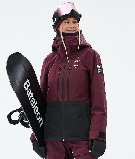 Montec Moss W Snowboardjacke Damen Burgundy/Black