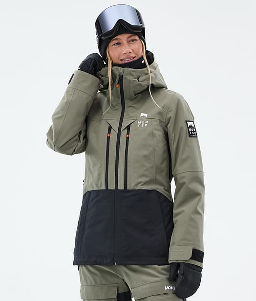 Montec Moss W Snowboardjacke Damen Greenish/Black