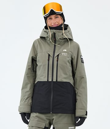 Montec Moss W Snowboardjacke Greenish/Black