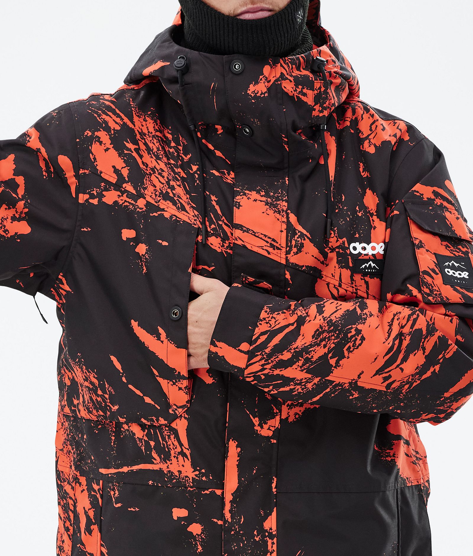 Dope Adept Skijacke Herren Paint Orange, Bild 9 von 10