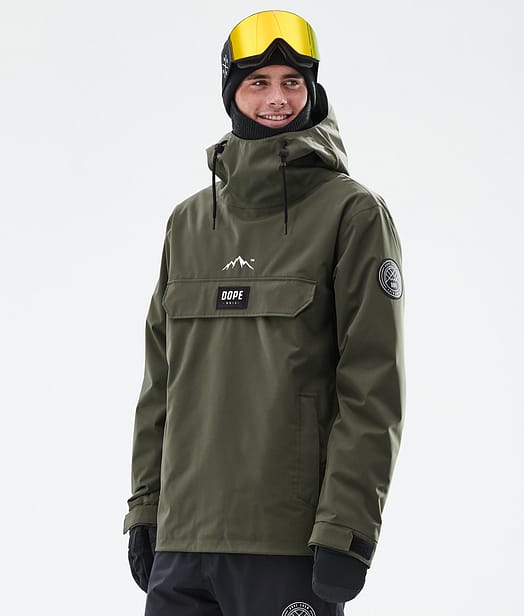 Dope Blizzard Snowboardjacke Herren Olive Green