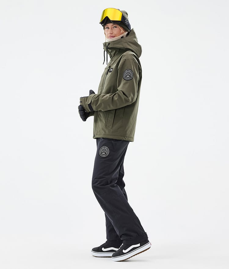 Dope Blizzard W Full Zip Snowboardjacke Damen Olive Green, Bild 4 von 10