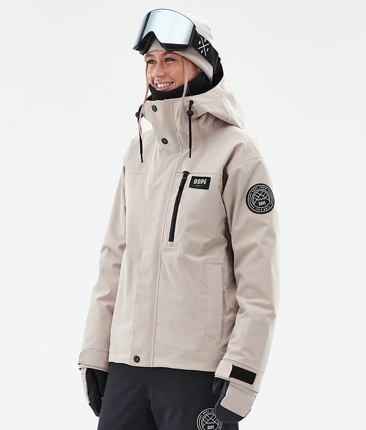 Dope Blizzard W Full Zip 24 Snowboardjacke Damen Sand