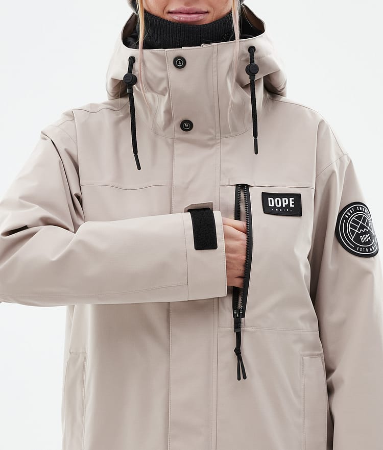 Dope Blizzard W Full Zip Snowboardjacke Damen Sand, Bild 9 von 10